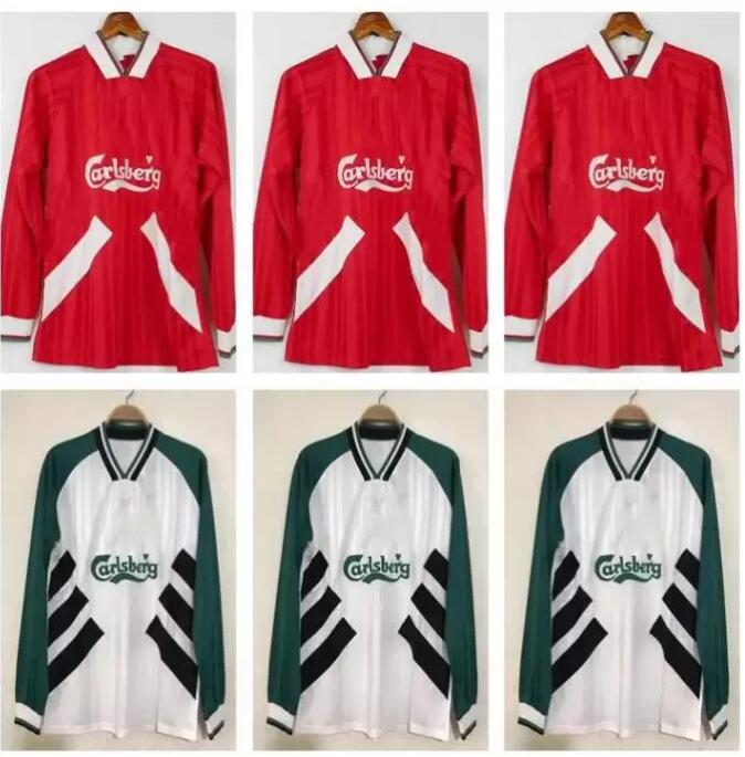 

Long sleeve 1993 1995 Barnes Rush Clough Redknapp Fowler Stewart retro soccer jersey 93 94 95 Nicol McManaman RUDDOCK DALGLISH TORRES vintage classic football shirt