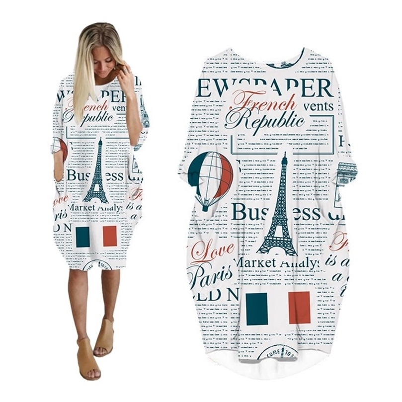 Spaper Robe D'été 3d Imprimer Streetwear Femmes Robes Oversize Mode Harajuku À Manches Longues Vintage Vêtements Plussize Vêtements W220617