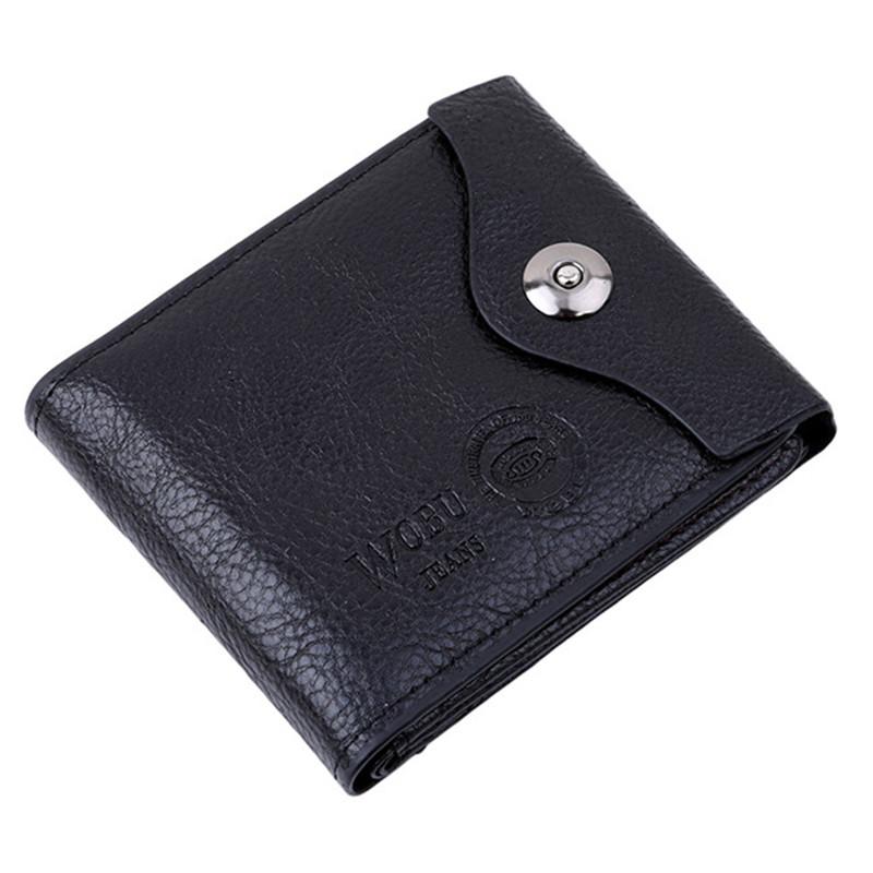 

Wallets Men's Wallet Multifunctional Short Design Men Hasp Coin Purse Card Holder Male PU Leather Purses HoldersWallets, Black