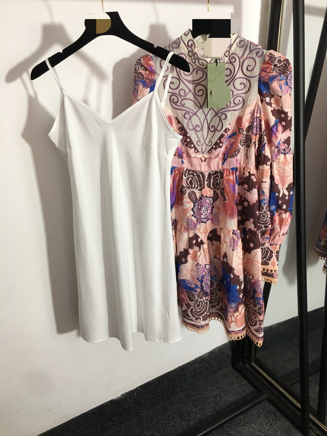 60 XL 2022 Runway Dress Crew Neck Long Sleeve Empire Brand Same Style Dress Flora Print High Quality Womens Clothes haolai