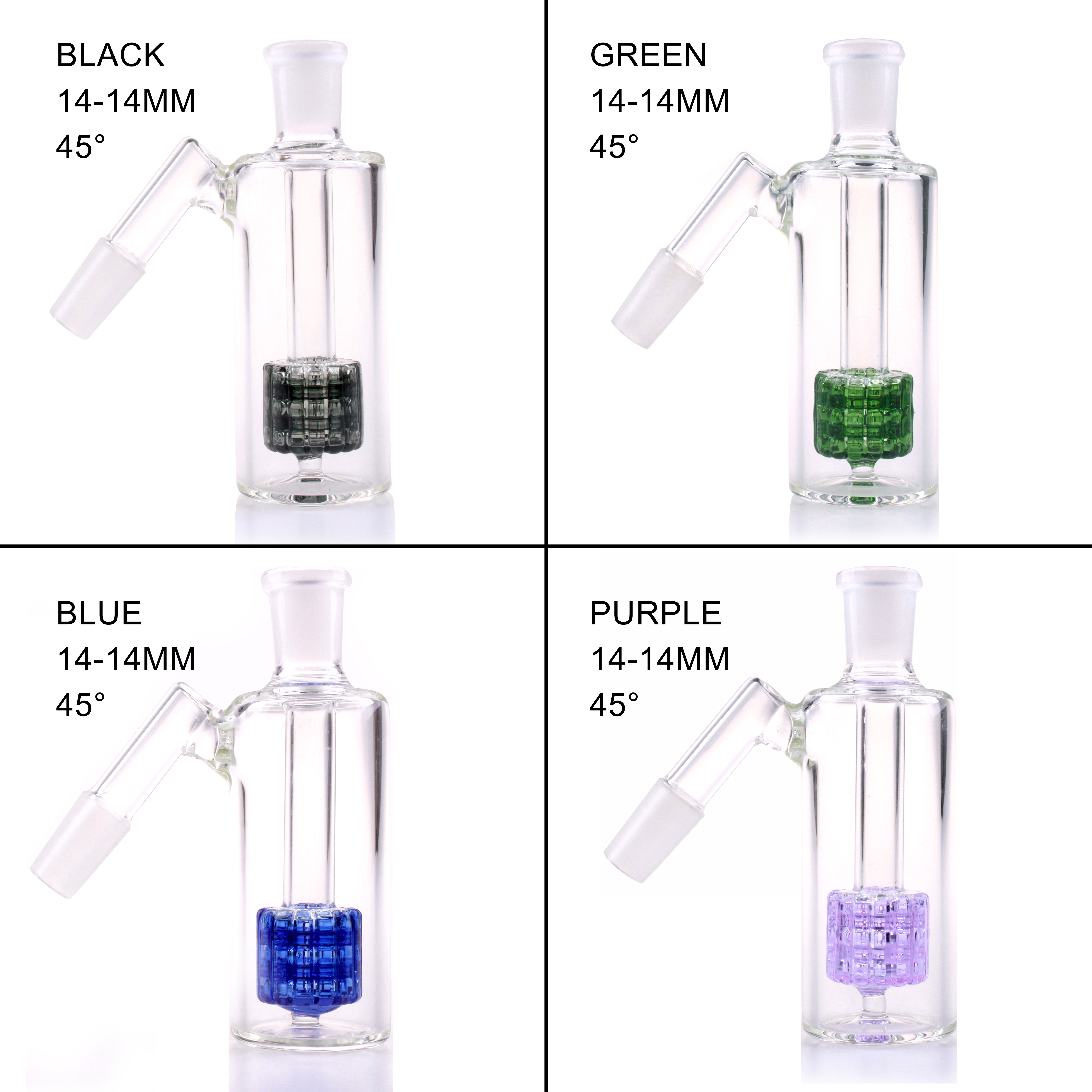 

14-14mm Glass Ash Catcher Birdcage Perc smoking accessories for glass water pipes bongs dab oil rig