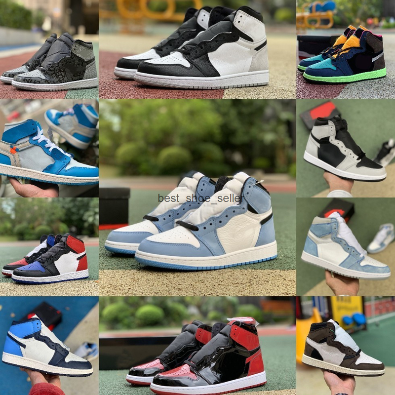 

Jumpman 1 1s High Sports Basketball Shoes Mens Women Stealth Stage Haze Bio Hack