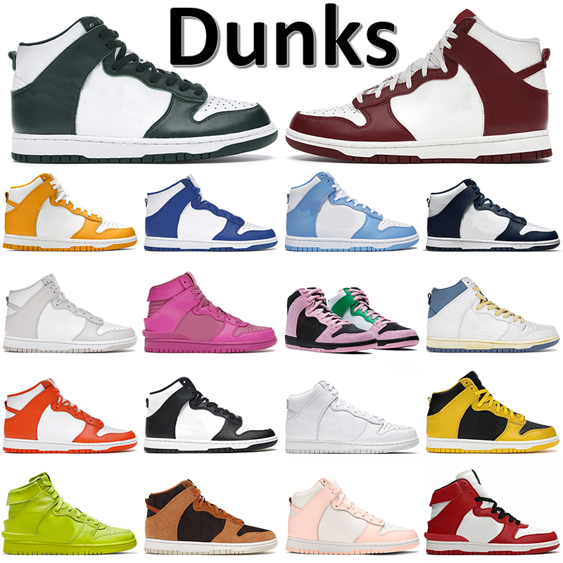 

SB High Skate Dunks Designer Running Shoes Spartan Green Team Red Dark Sulfur Game Royal University Blue Vast Grey Atlas Lost At Sea Mens Women SBdunks OG Sneakers 36-45, B47 atlas lost at sea 40-46