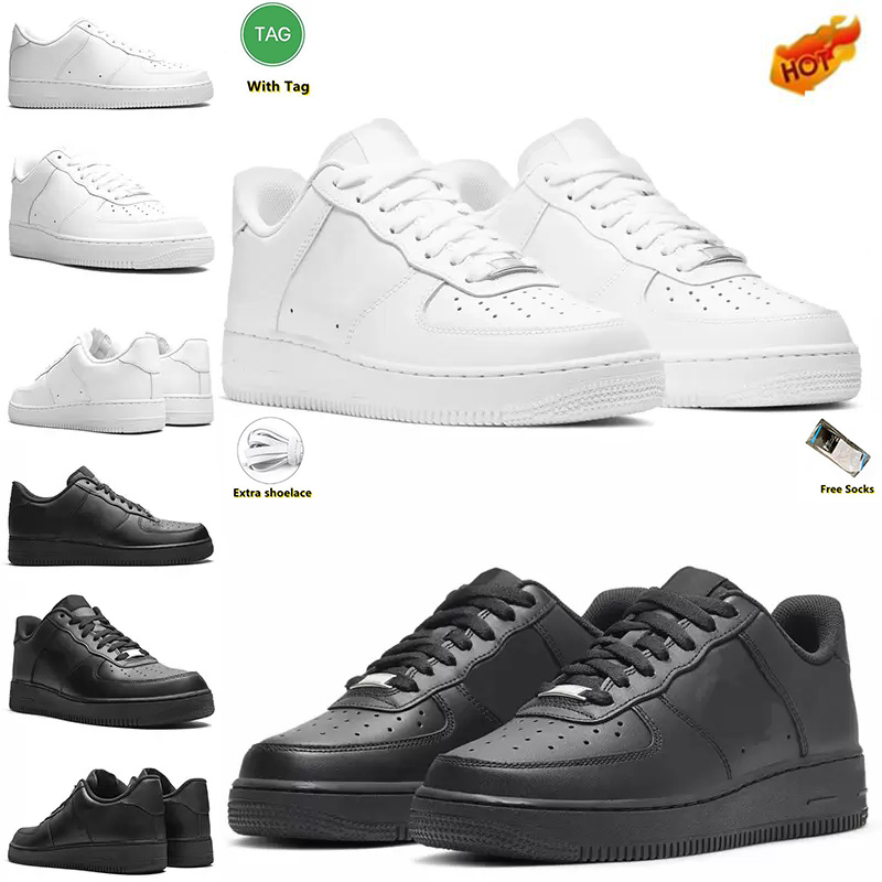 

Designer 1 Low Men Women running Shoes af1 Classic Triple White Black Mens Outdoor Sports Sneakers Walking Jogging Platform size 36-45, Pay for box