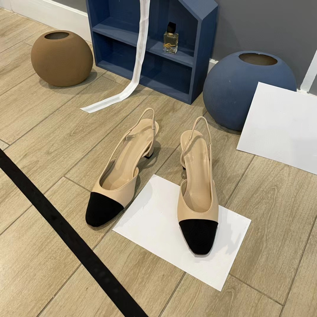 

Single shoes women's high heel sandals heel height 6.5CM size34-40, Khaki