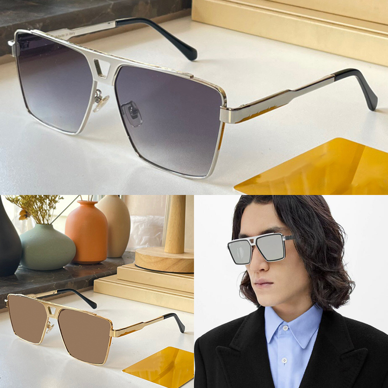 

Classic Square Attitude Sunglasses Metal Gold Frame Brown Gradient Lens 1.1 Evidence Metal glasses reinterpret iconic style Men Z1672U V-shape marble-effect Eyewear