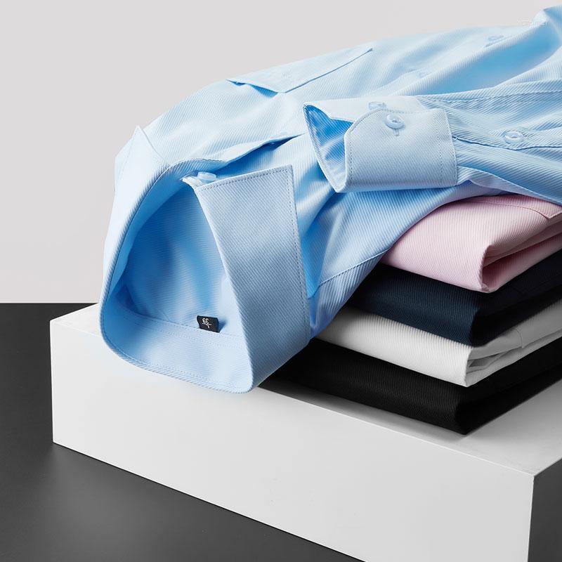 

Men's Dress Shirts Colors Mens Long Sleeve Solid Shirt 2022 Arrivals Spring And Autumn Men Business Casual Classic Brand ShirtsMen's Vere22, Black