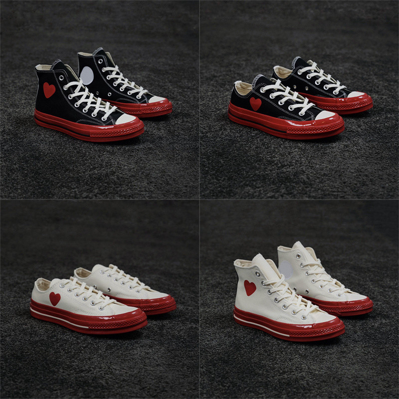 

Chuck 70 Taylor Men Women Shoes Black Egret Red Midsole Big Eyes taylor Star High Tops 70s Casual sneakers sport 35-44