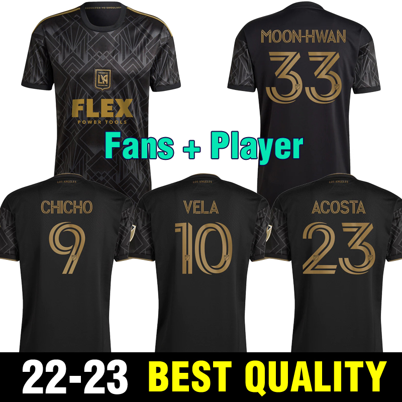 

2022 2023 LAFC SOCCER JERSEY VELA Rossi player version 21 22 KAYE BLESSING OPOKU MOON-HWAN PALACIOS GINELLA CIFUENTES Los Angeles FC football shirt