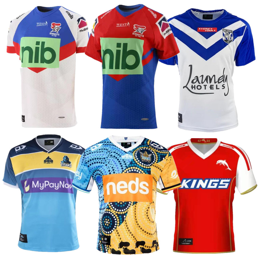 

2021 2022 FGold Coast Titans rugby Jerseys Knights Rugby League jersey 20 21 22 Nrl Indigenous Bulldogs Football shirts S-5XL