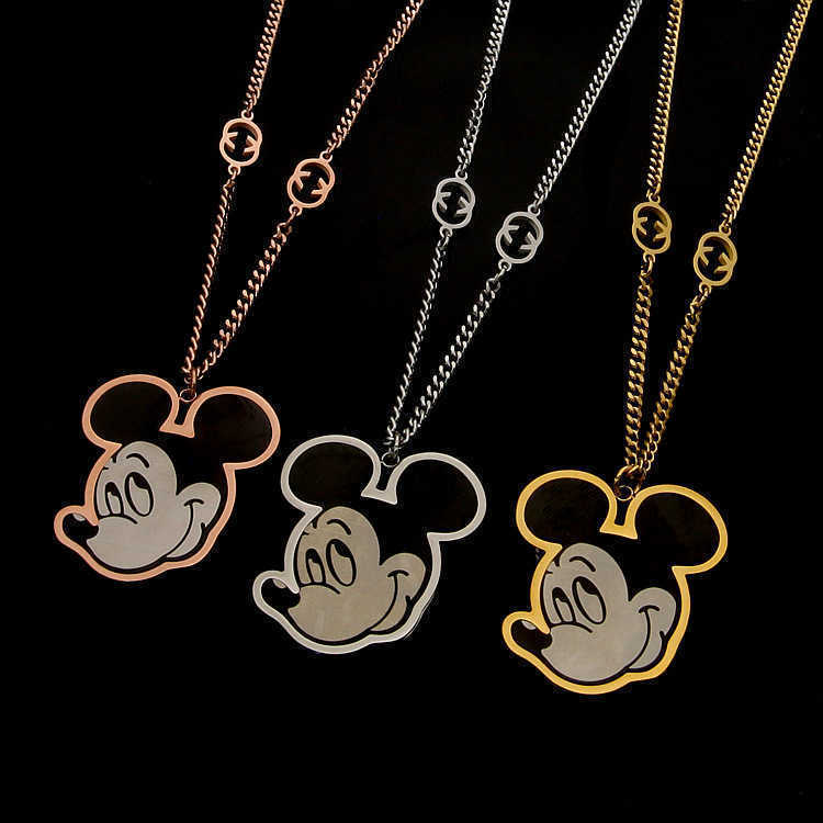 Rose Gold Stainless Steel Jewelry Animal Necklaces Necklace Costume Diffuser Pendant Turkish Mustache Key Necklace-image-749872495
