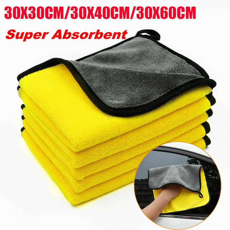 

Microfiber Car Cleaning Towel Quick Drying Cloth Auto Detail Rag Super Absorbent Car Wash Accessories Products Vehicle Supplies