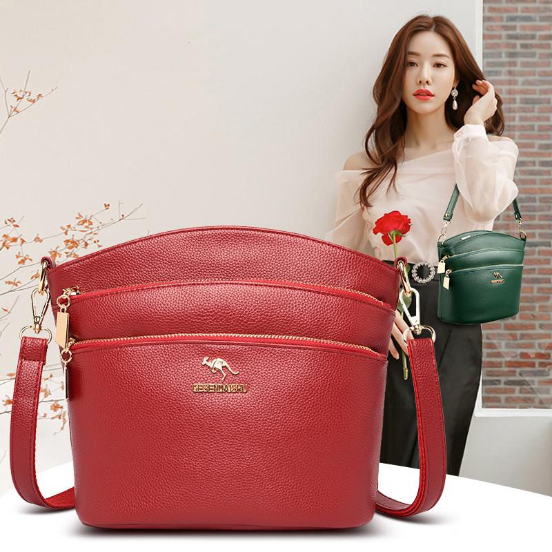 

Evening Bags Multi-pocket Crossbody For Women 2022 Designer Ladies Handbag Pu Leather Shoulder Bag Female Solid Color Messenger, Black