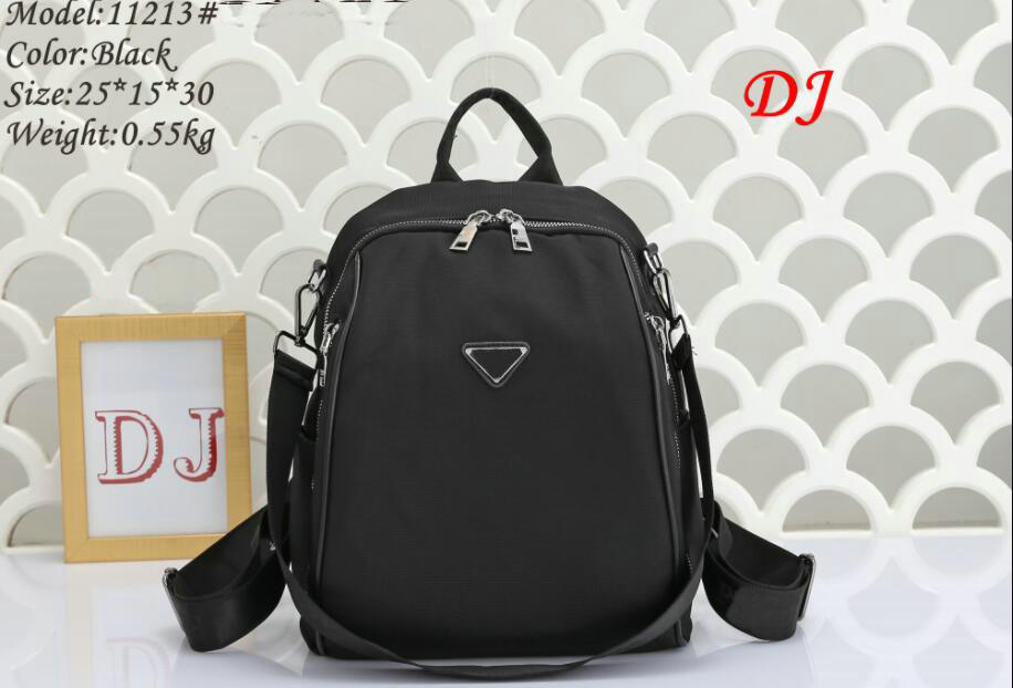 

Women Backpack School Bag Mens Pack Designers Womens Nylon Rucksack Handbags Purses luxury Bags Wallet Handbag, Black
