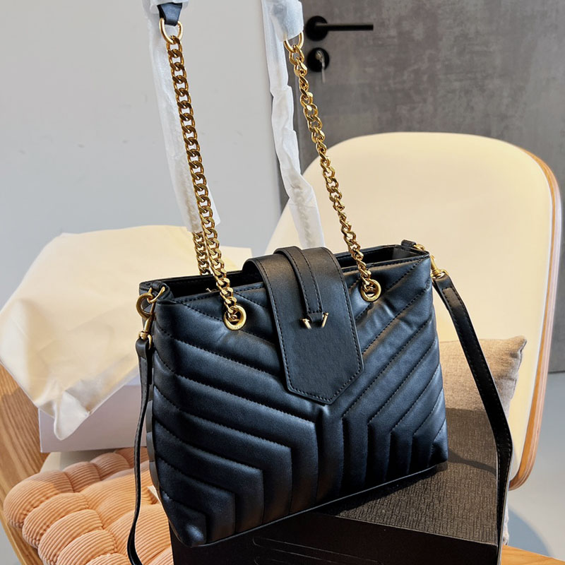 HH High Quality Luxurys Designers Y-shaped Chains Shoulder Bags Fashion Women CrossBody bag Letter YSLs Handbag Ladies Purse Walllet Clutch Handb