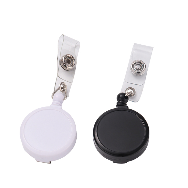

Sublimation Blank Retractable Badge Holder with Belt Clip Nurse ID Reels for Office Worker Doctor Key Card Name Tag Thermal Printing blanks