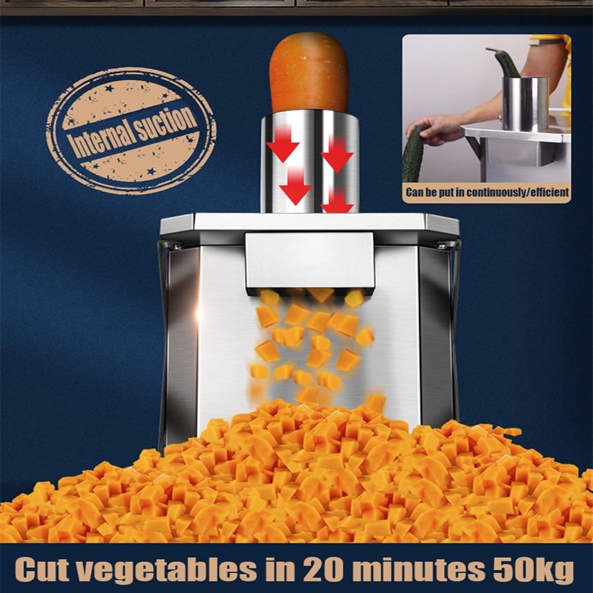 

Vegetable Dicing Machine CarrieLin Commercial Electric Carrot Potato Onion Granular Cube Cutting Shredder Food Processor254N