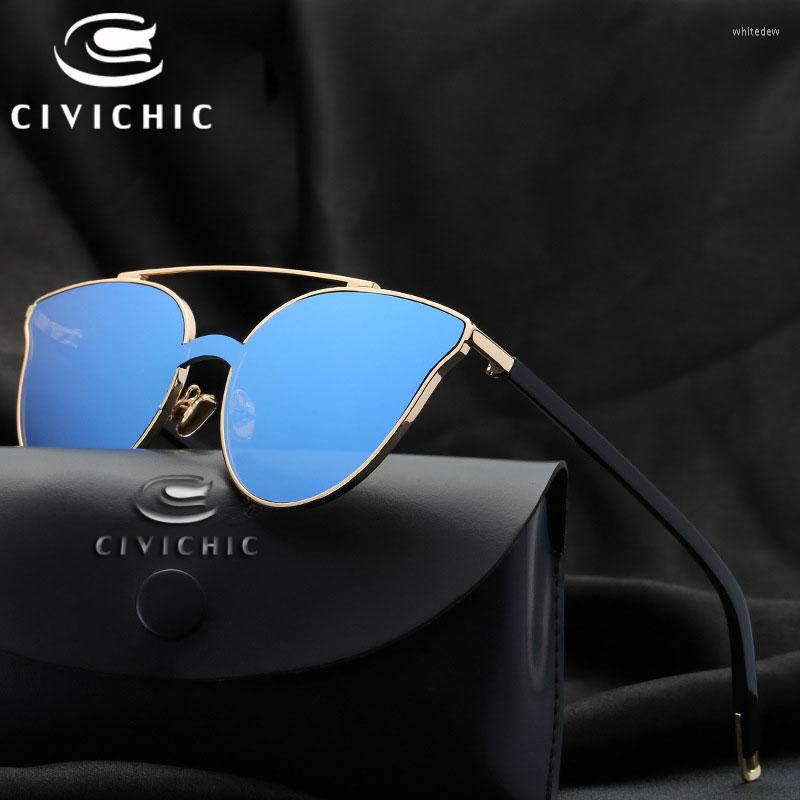 

Sunglasses Chic 2022 Cateye Women Retro Eye Glasses Street Snap Mirror UV400 Gafas Outdoor Sunscreen Eyewear E243SunglassesSunglasses