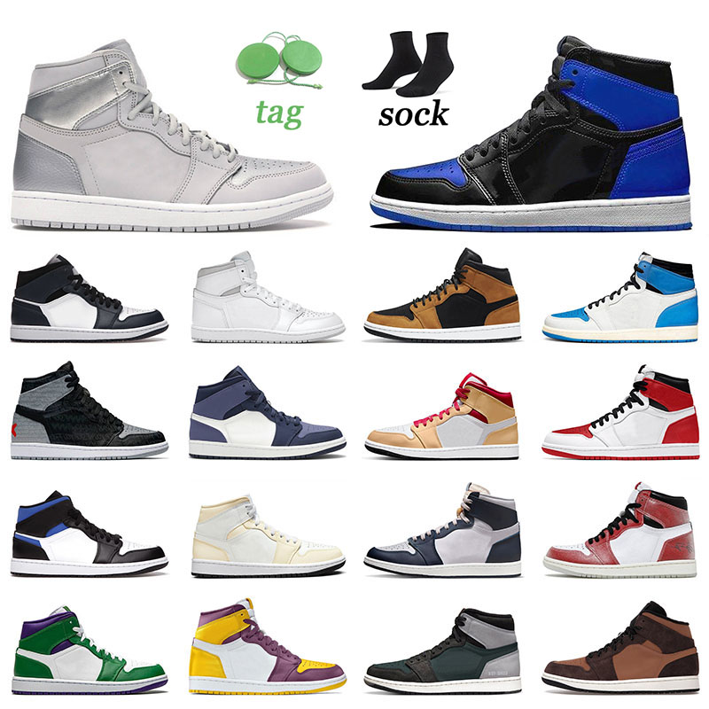 

jumpman 1 1s mens womens 2022 designer shoes top quality high og sports illustrated patent royal blue neutral grey sneakers suede twist brotherhood sufaces trainers, L38 36-46 diamond shorts