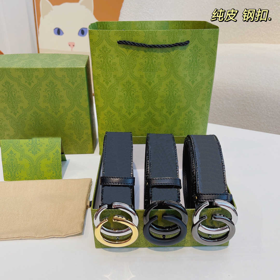 

5A Fashion Luxury Gold Silver Black Letter Buckle genuine Leather Unisex Belt for Men or Women Pants Jeans Shorts Dresses Belt