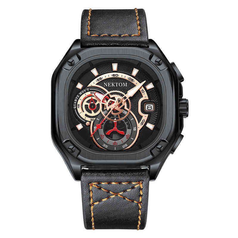 

huiya06 Small Vintage Square Quartz Ladies Watches Brown New Simple Art Christmas Birthday Gift Watch