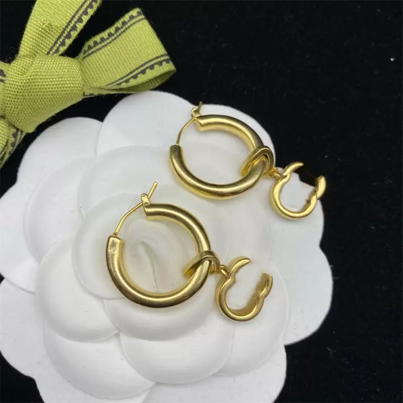 

Designer Vintage European and American Earring Luxury Gold Stud Earring Fashion Alphabet Earrings High Jewelry Women Men