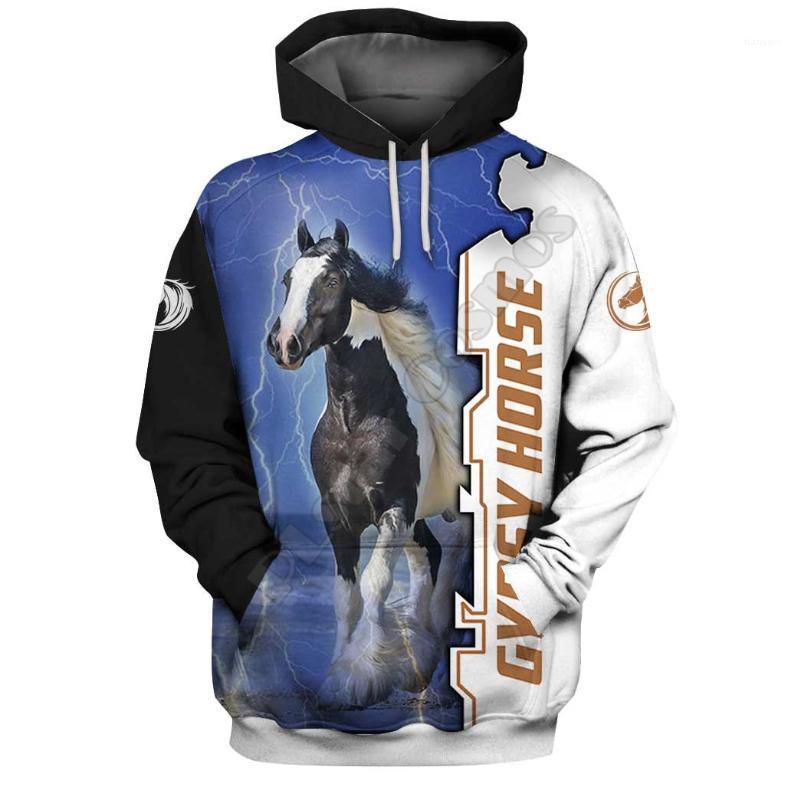 

Gypsy Horse 3D Printed Hoodies Funny Pullover Men For Women Sweatshirts Animal Sweater Drop 01 Women's &