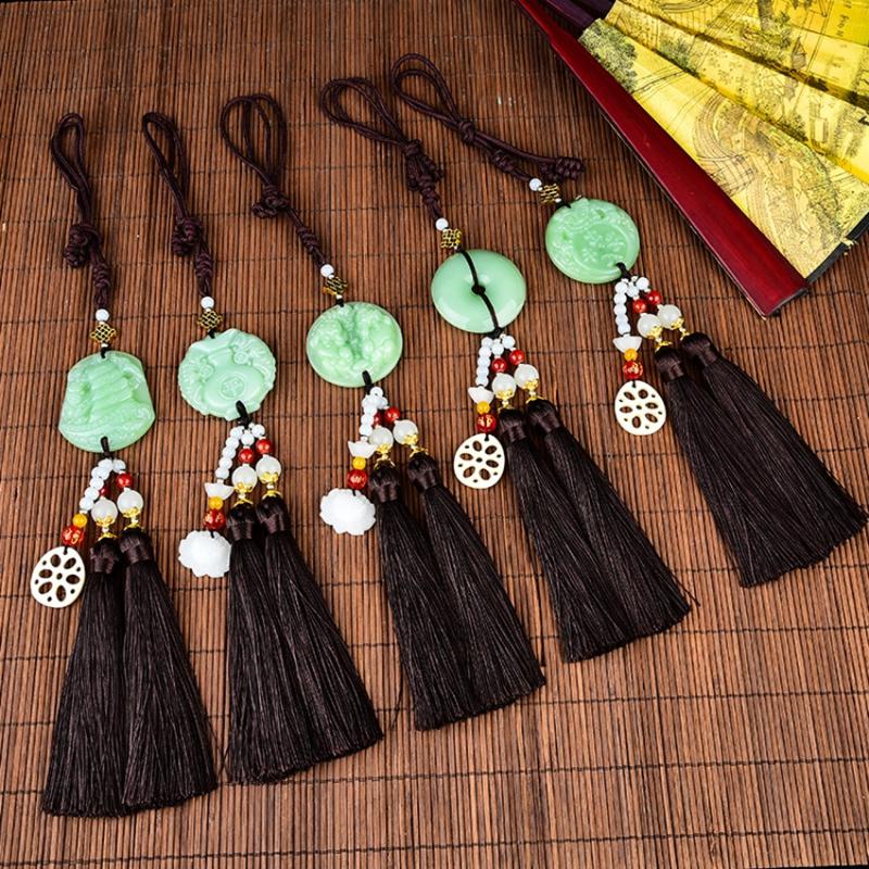 

Interior Decorations Light Green Root Car Accessories Pendant Rearview Mirror Supplies Safe HangingInterior DecorationsInterior