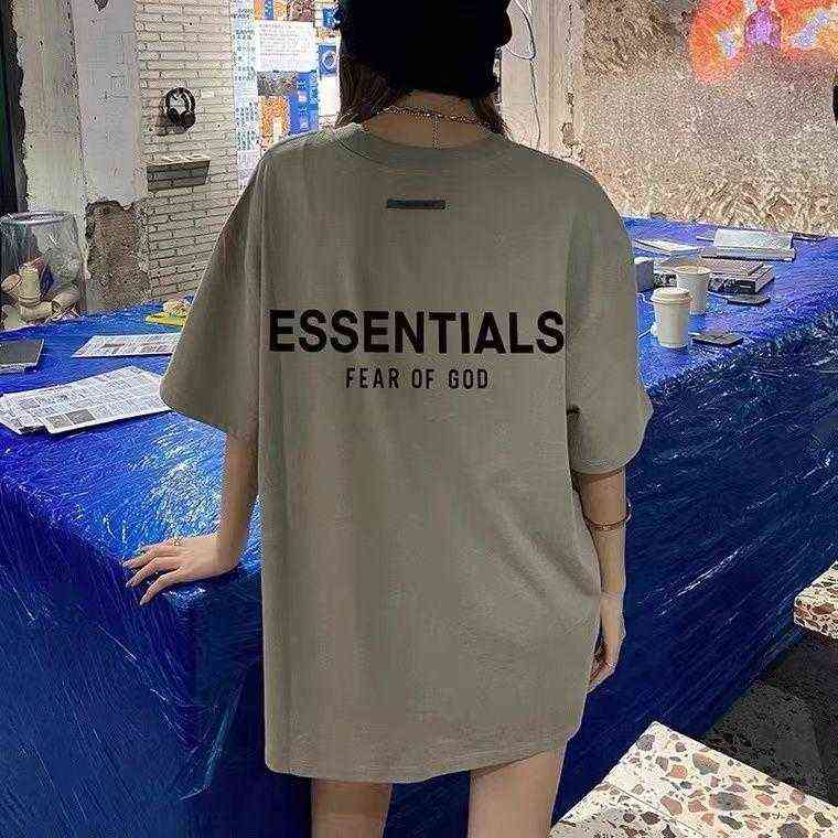 Fashion Essentials Designer Couples t shirts Full Shoulder T-shirt Short Sleeve Women's Brand 2022 Summer Versatile Double Line Back Letter