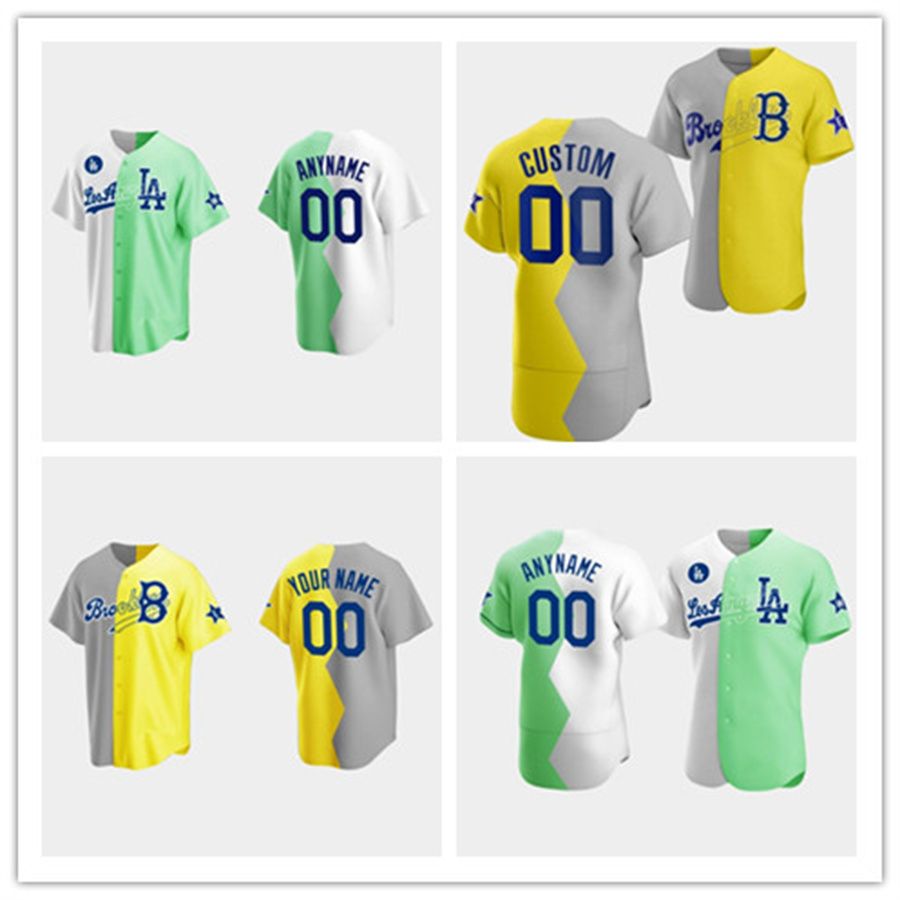 

LA Brooklyn 2022 All-Star Split Bad Bunny Jerseys Andre Ethier Bryan Cranston