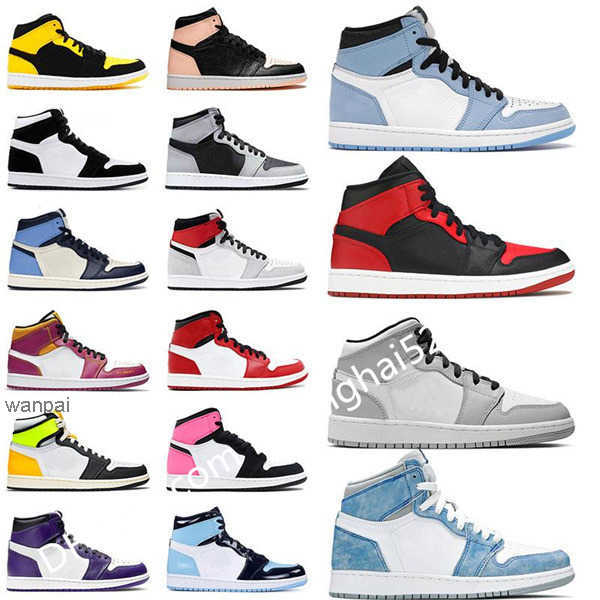 

Fast delivery Basketball Shoes men women 4s University Blue White Oreo Black Cat Taupe Haze 1s Hyper Royal Dark Mocha UN OG designer shoes, # 16 mid banned 2020