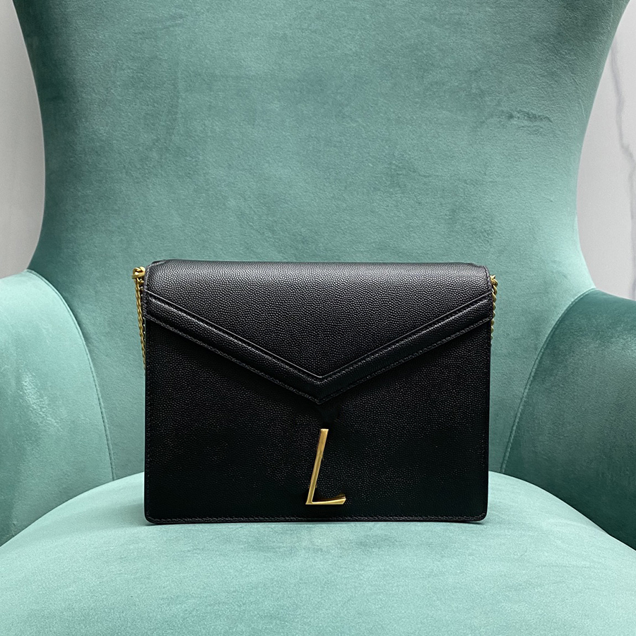 

10A Top quality flap bag 22cm fashion crossbody bags leather woman shoulder bag luxury designer bags lady chain bagss clutch purse With box Y019, F(caviar leather)