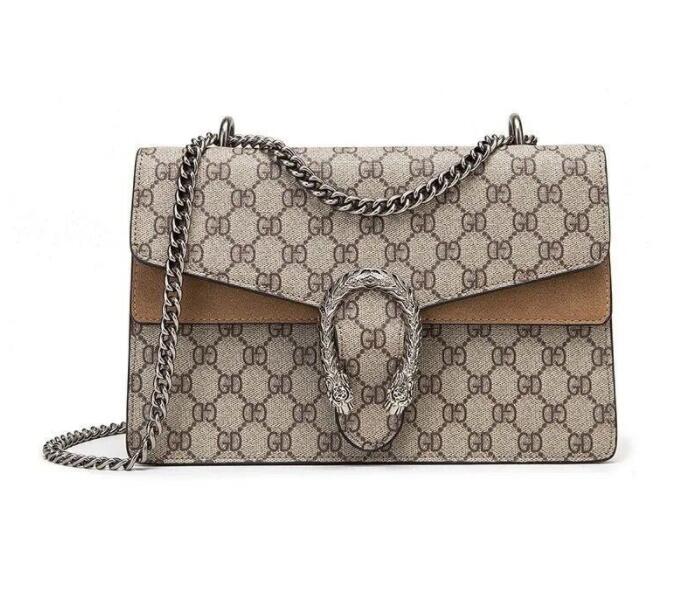 

Women Dionysus Crossbody bags Supreme canvas Bag Shopping handbags Limited Style Chain Shoulder Tiger head lock designer Diagonal bag purse, 3 khaki 25x18x7 cm