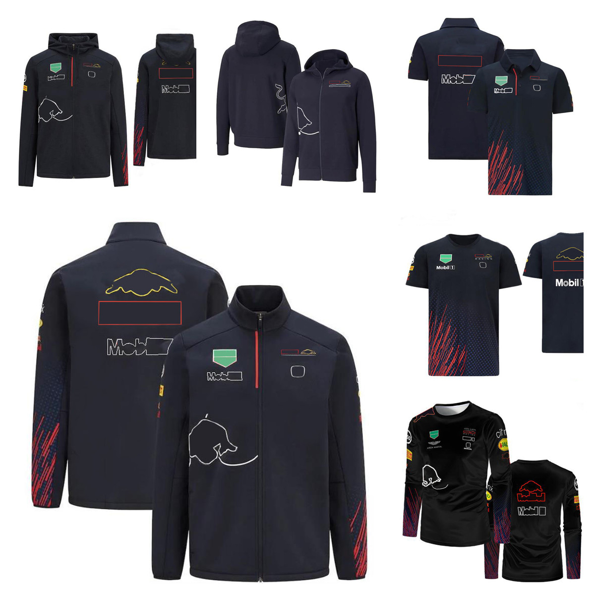 

F1 Formula 1 racing hoodie team short-sleeved shirt same style customization