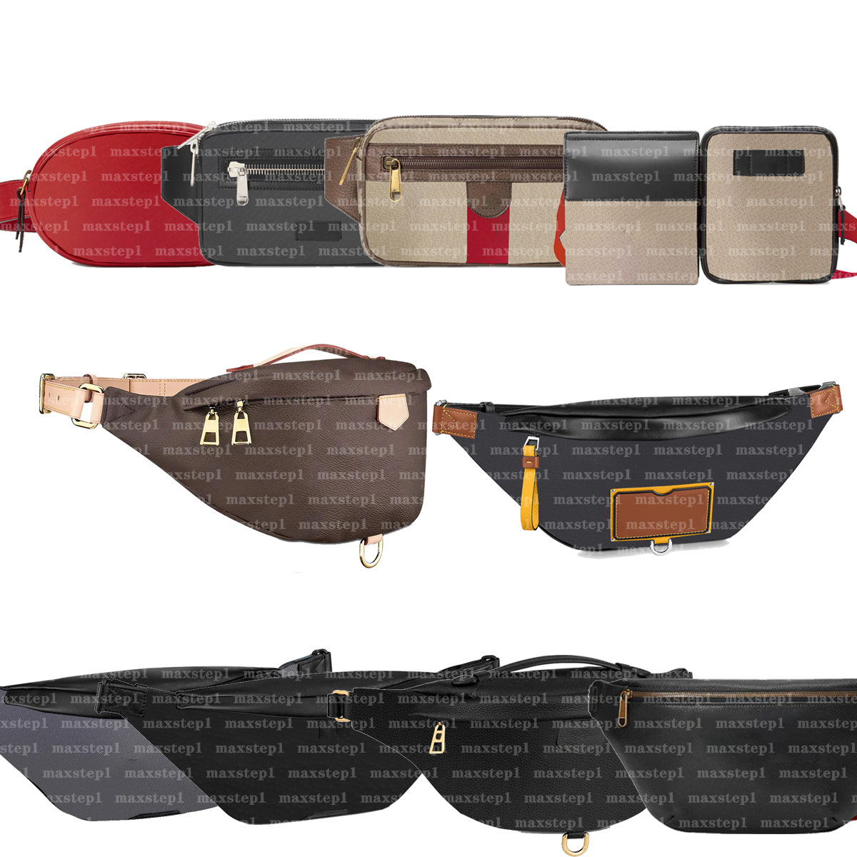 

Waist Bags Designer Luxury Fanny Pack Crossbody Shoulder Bumbag Belt Bag Bum Handbag Mens Womens Leather Designers Fannypack Maxstep1, With dust bag