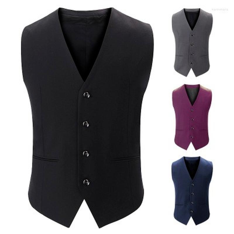 

Men's Vests Customized Suit Vest Men Navy Blue Kare22, Black