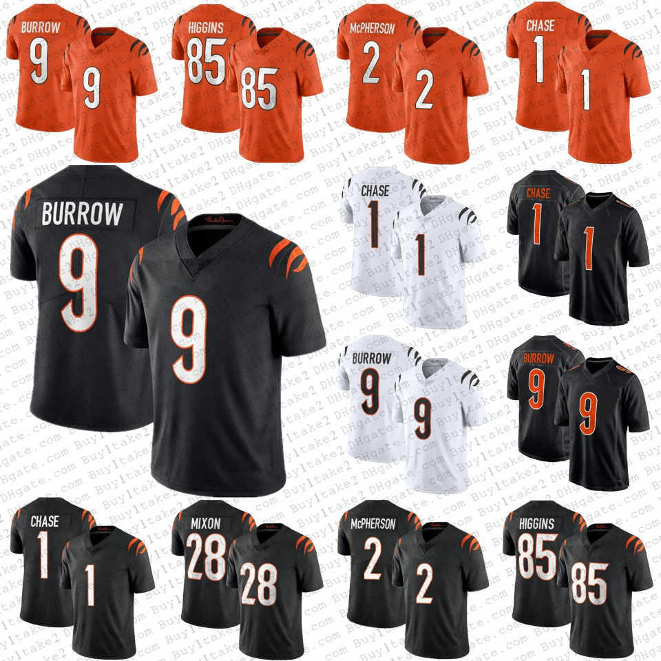 

9 Joe Burrow Cin 1 Ja'marr Jamarr Chase Hommes Cincinnati''Bengals''Football 85 Tee Higgins Jerseys 28 Joe Mixon''nfl''Jersey, Shown