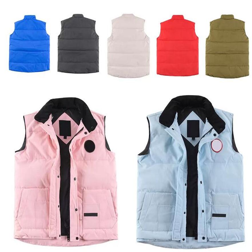 Feather Autumn Winter Canada USA style Mens down jacket real vest black label goose Fashion Men Women gilet parka bodywarmer Advan261A