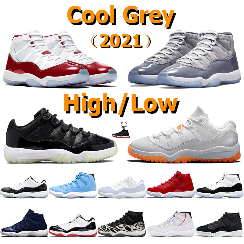 

High 11 Basketball Shoes Cool Grey 11s Men Sneakers Low 72-10 Cherry Jubilee Animal Instinct Pantone Concord 45 Citrus Pure Violet Legend Blue Mens Sports Trainers, Shoe box