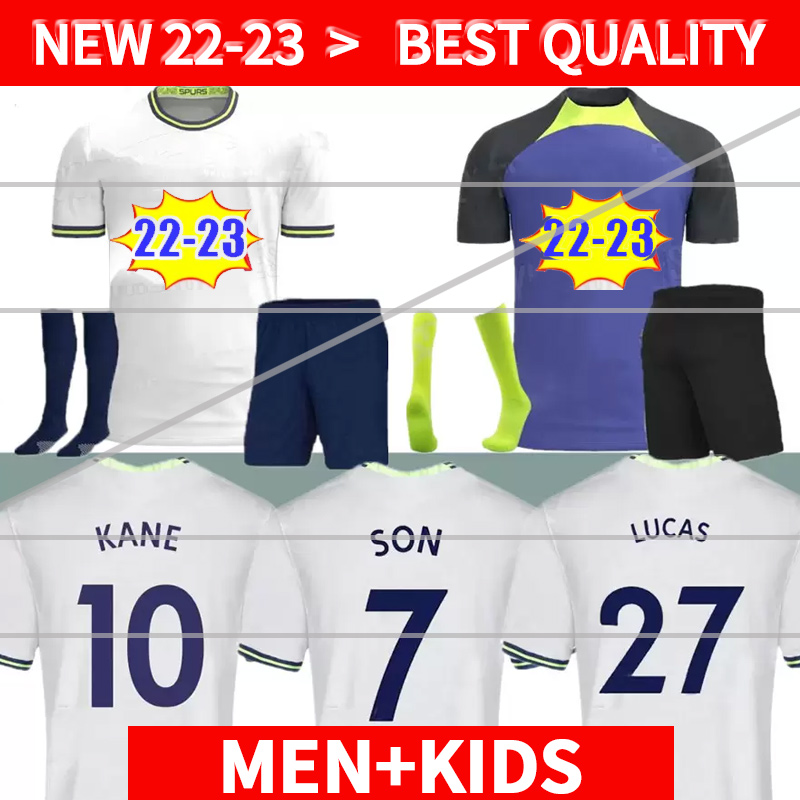 

adult+kids kit sets 21 22 23 KANE SON BERGWIJN Soccer Jerseys KULUSEVSKI HOJBJERG colorful 2022 2023 LUCAS Third 3rd ROMERO Football shirt purple BENTANCUR tops 999, Grey