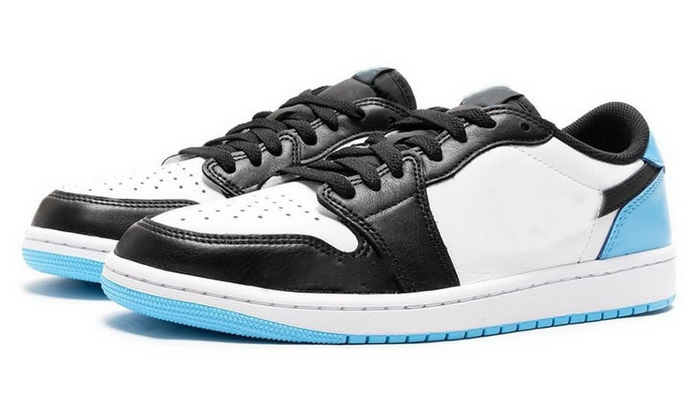 

2022 Newest Authentic 1 Low UNC Outdoor Basketball Shoes Men Women Dark Powder Blue Sneakers CZ0790-104 With Box, #1