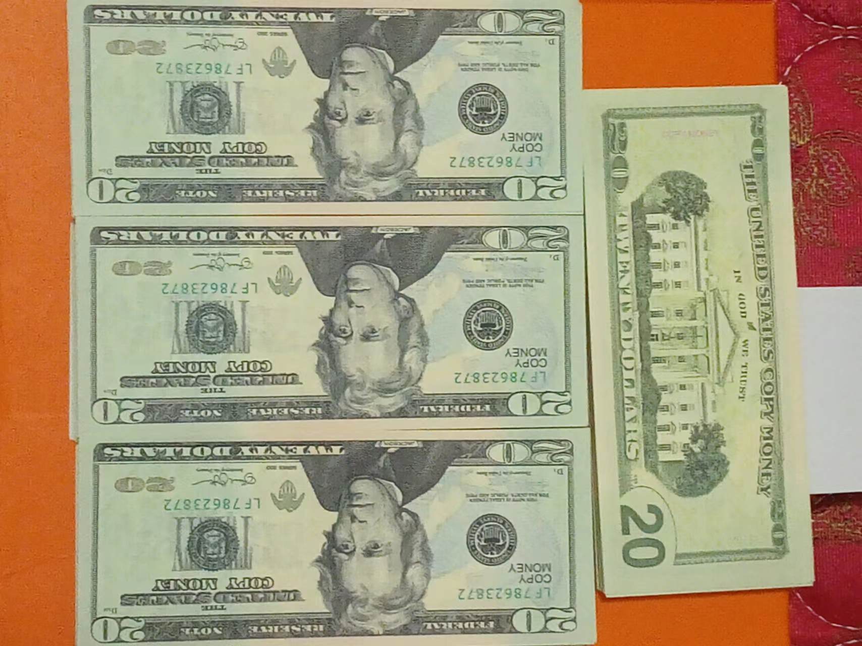 

50% size USA Dollars Party Supplies Prop money Movie Banknote Paper Novelty Toys 10 20 50 100 Dollar Currency Fake Money Children Gift