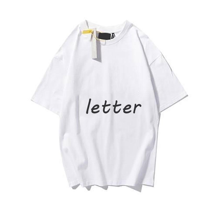 

Designer women mens T Shirts Chest Letter tshirts Short Sleeve shirt oversized Loose Oversize Casual T-shirts Tops mens Womens shorts 4, 43