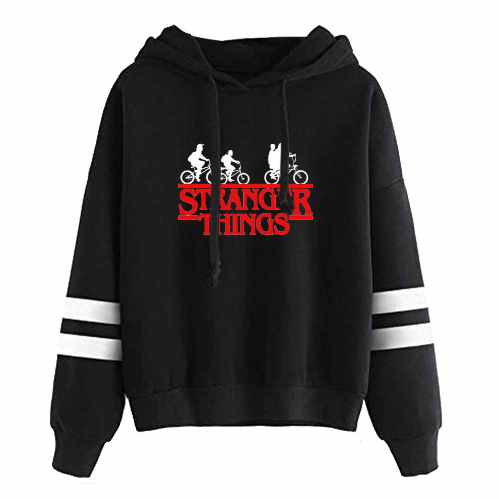 

Stranger Things Merch Hoodie Sweatshirt Adult Unisex Pullover Long Sleeves, Grey