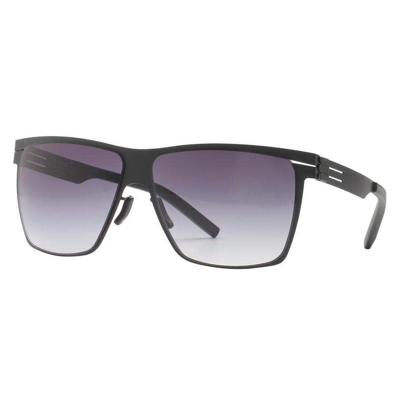 

Sunglasses Big Square Brand Design Man No Screw Eyewear Frame Stainless Steel Sun Glasses