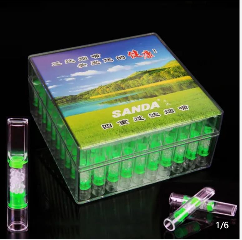 

Smoking disposable double Nga Ning genuine SANDA disposable filter cigarette holder 100