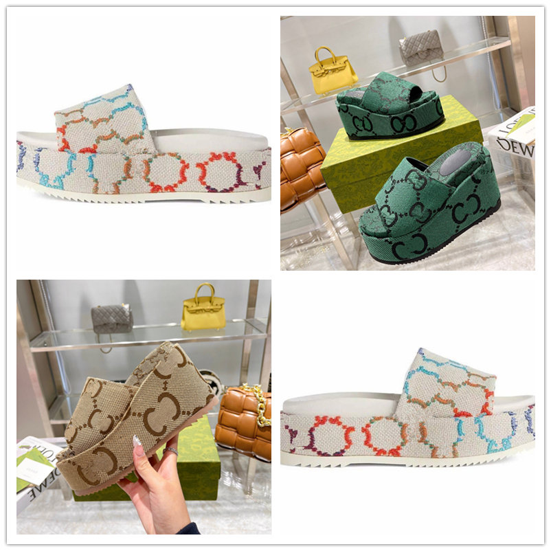 

Top quality Designer Shoes women slipper rise Retro slippers slipper sandals and women's classical hole rubber fashion beach slippers, Box