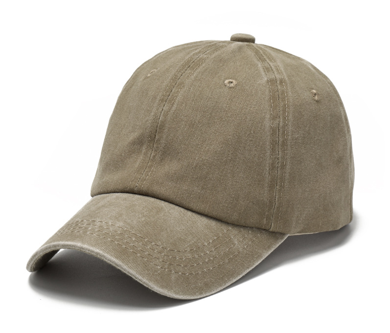 

Distressed Washed Cotton Sunshade Baseball Cap, Grey