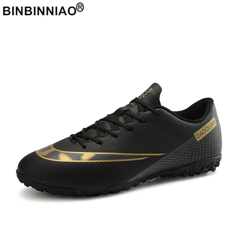 

BINBINNIAO Men Women Professional Football Boots TF AG Kids Boys Girls Students Soccer Shoes Cleats Sport Sneakers size  47 220812, White 2050 tf