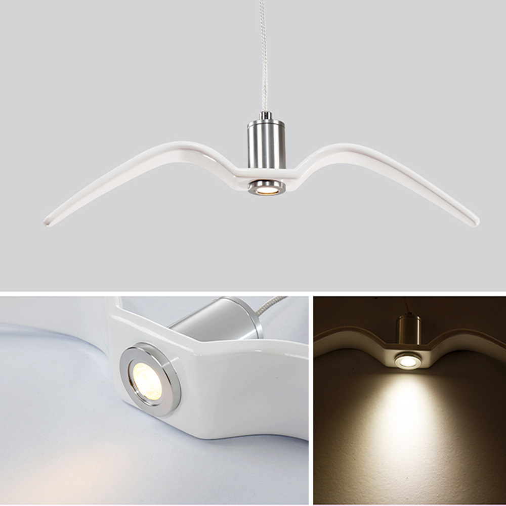 Nordic Seagull led Pendant Lamp Restaurant Bar Modern Bird Pendant Lights Creative Cafe Chandeliers Fashion Shop Adornment Hanging Lighting-image-415766957